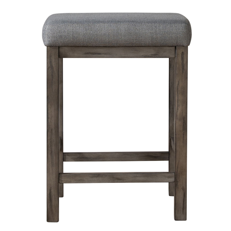 Hayden Way - Upholstered Console Stool - Gray