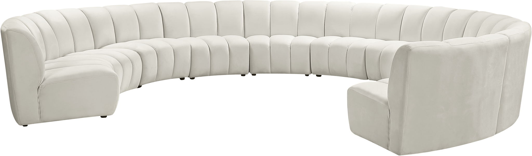 Infinity - 10 Piece Velvet Modular Sectional