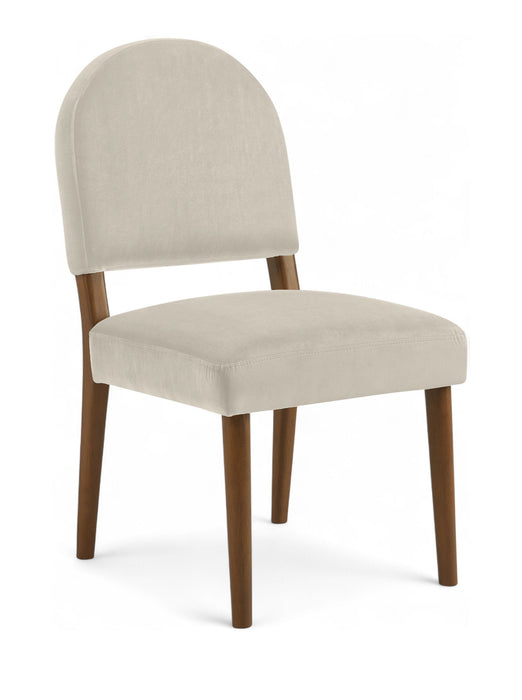 Varinelle - Velvet Dining Chair (Set of 2) - Walnut Frame