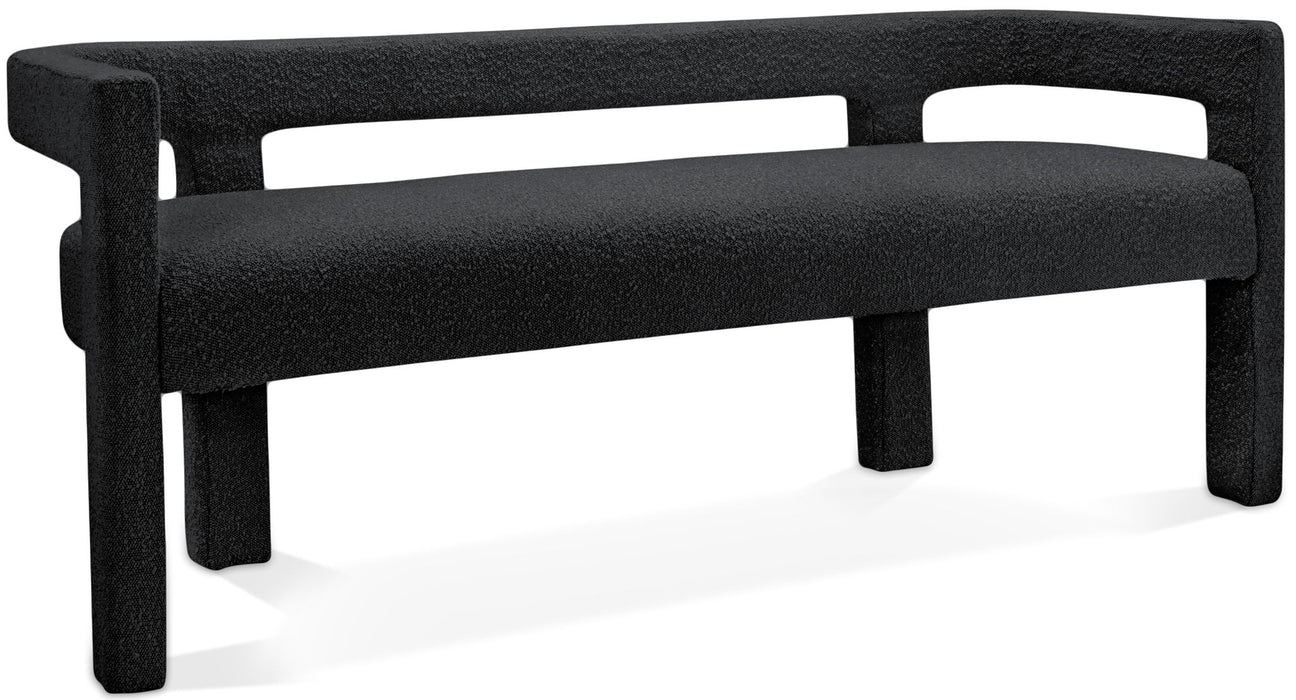Athena - Boucle Fabric Bench