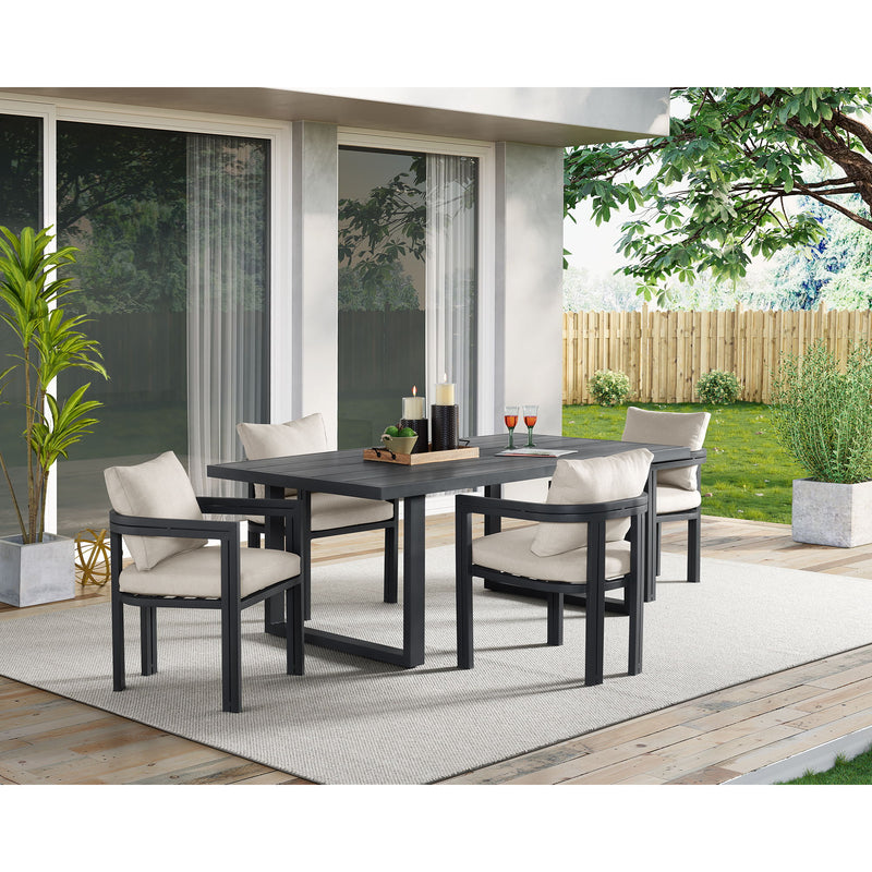 Playa - Dining Table - Dark Gray / Beige