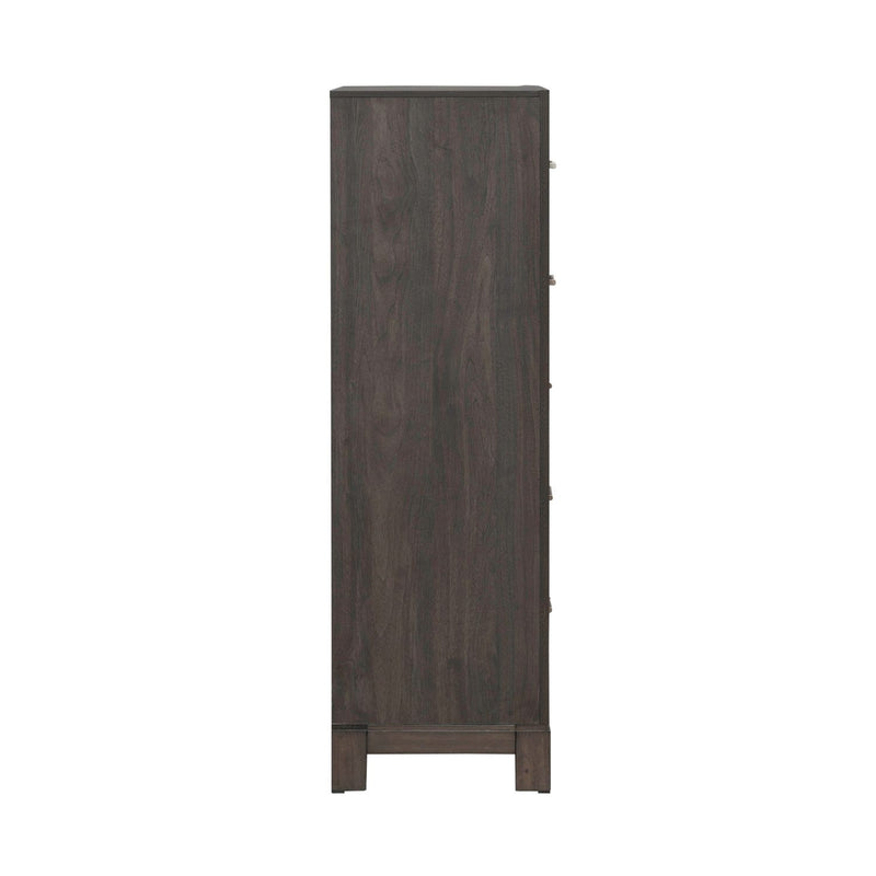 Modern Edge - 5 Drawer Chest - Caffe