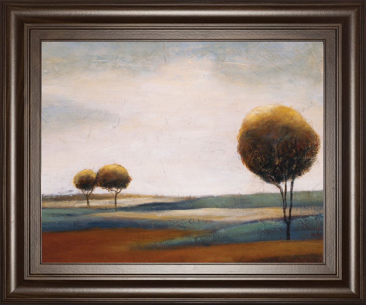 Tranquil Plains Il By Ursula Salemink-Roos - Framed Print Wall Art - Beige