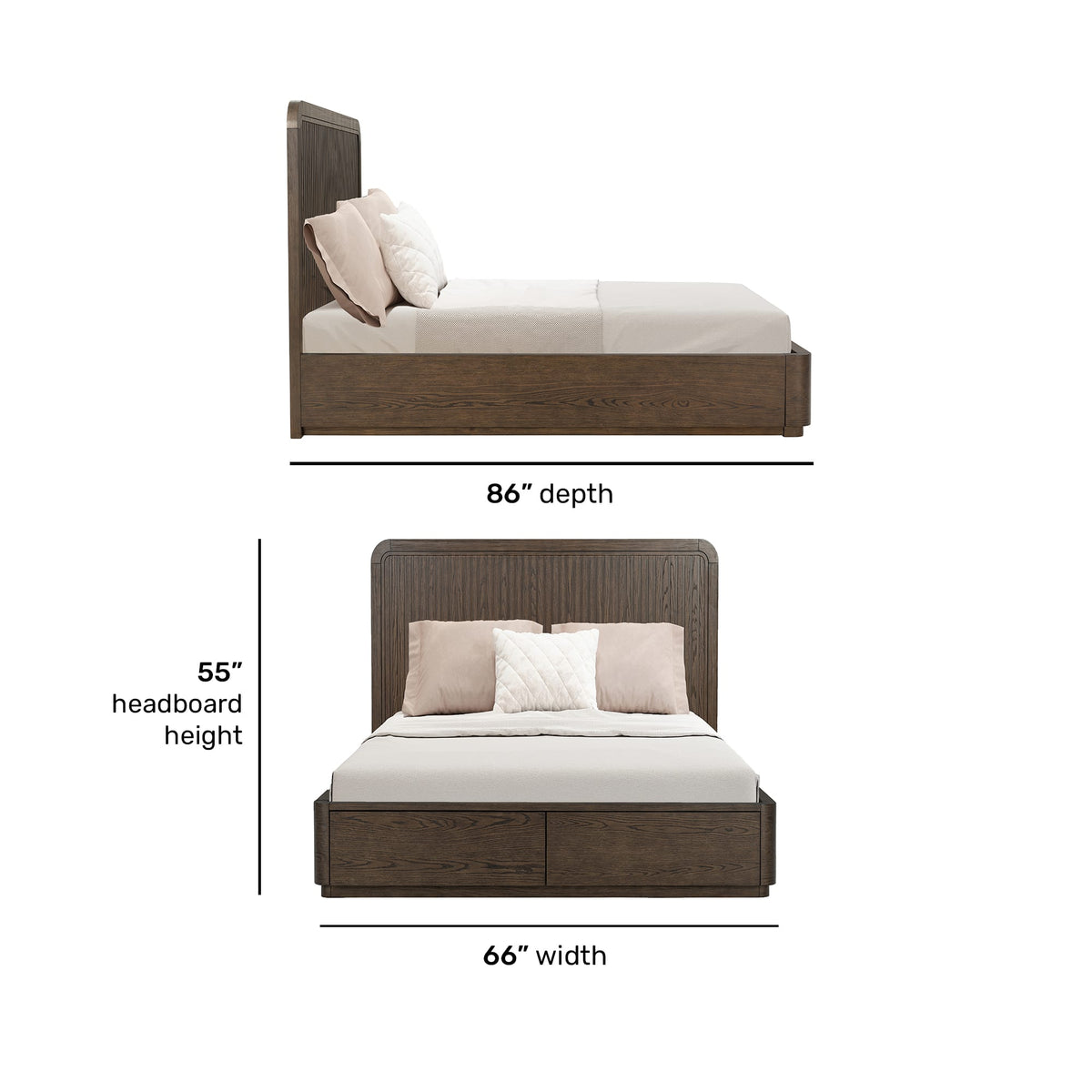 Flexsteel Athens Queen Panel Storage Bed