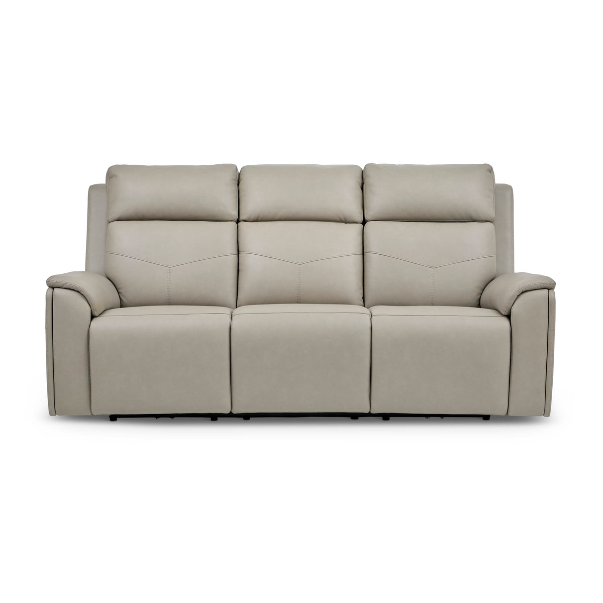 Flexsteel Vernon Power Reclining Sofa with Console, Power Headrest, Lumbar, Heat & Massage