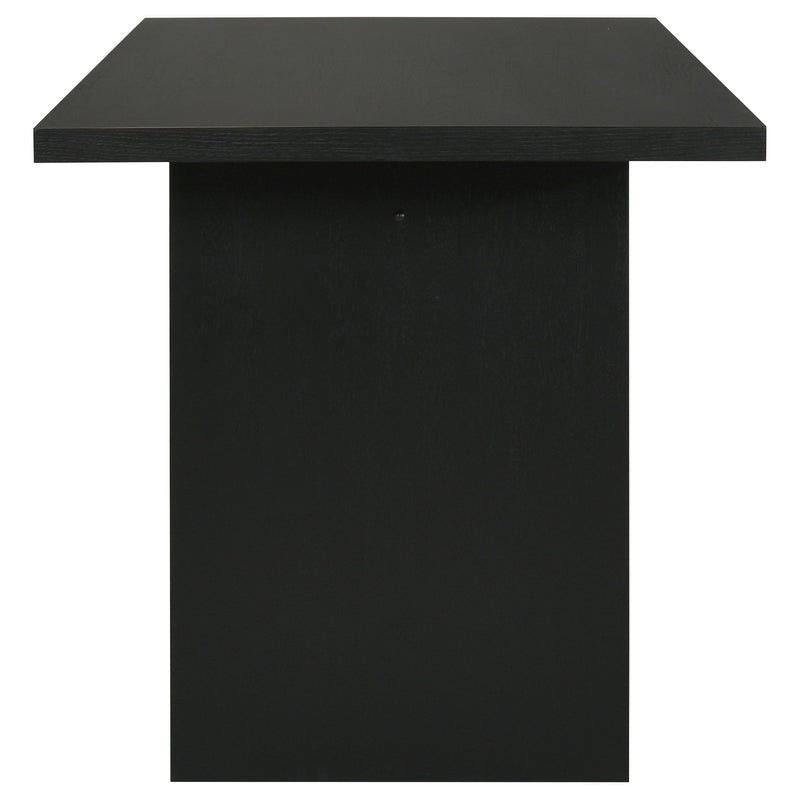 Decker 70-inch Rectangular Wood Counter Height Dining Table Black