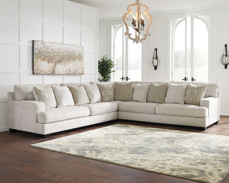 Rawcliffe - 5-Piece Sectional - Parchment