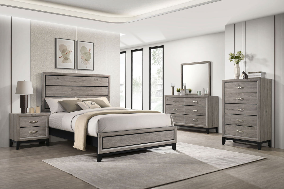 Watson Five-piece Queen Bedroom Set Light Taupe