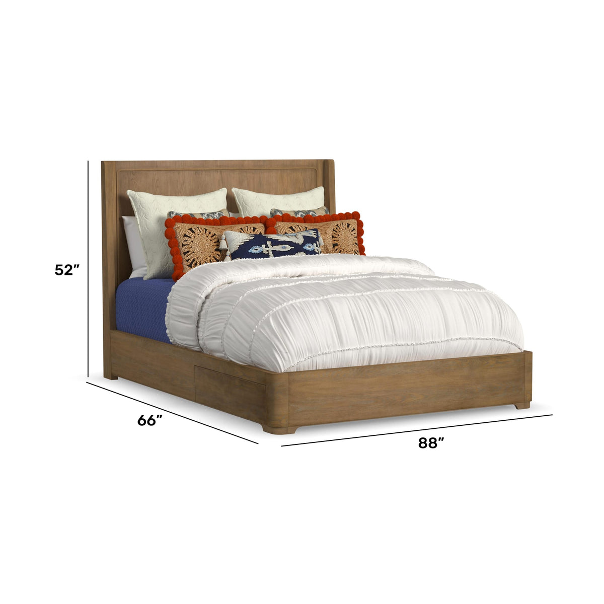 Flexsteel Normandy Queen Panel Storage Bed