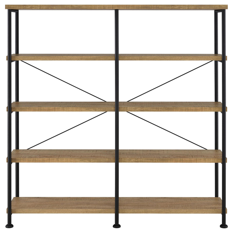 Analiese 63-inch 4-shelf Double Bookshelf Mango