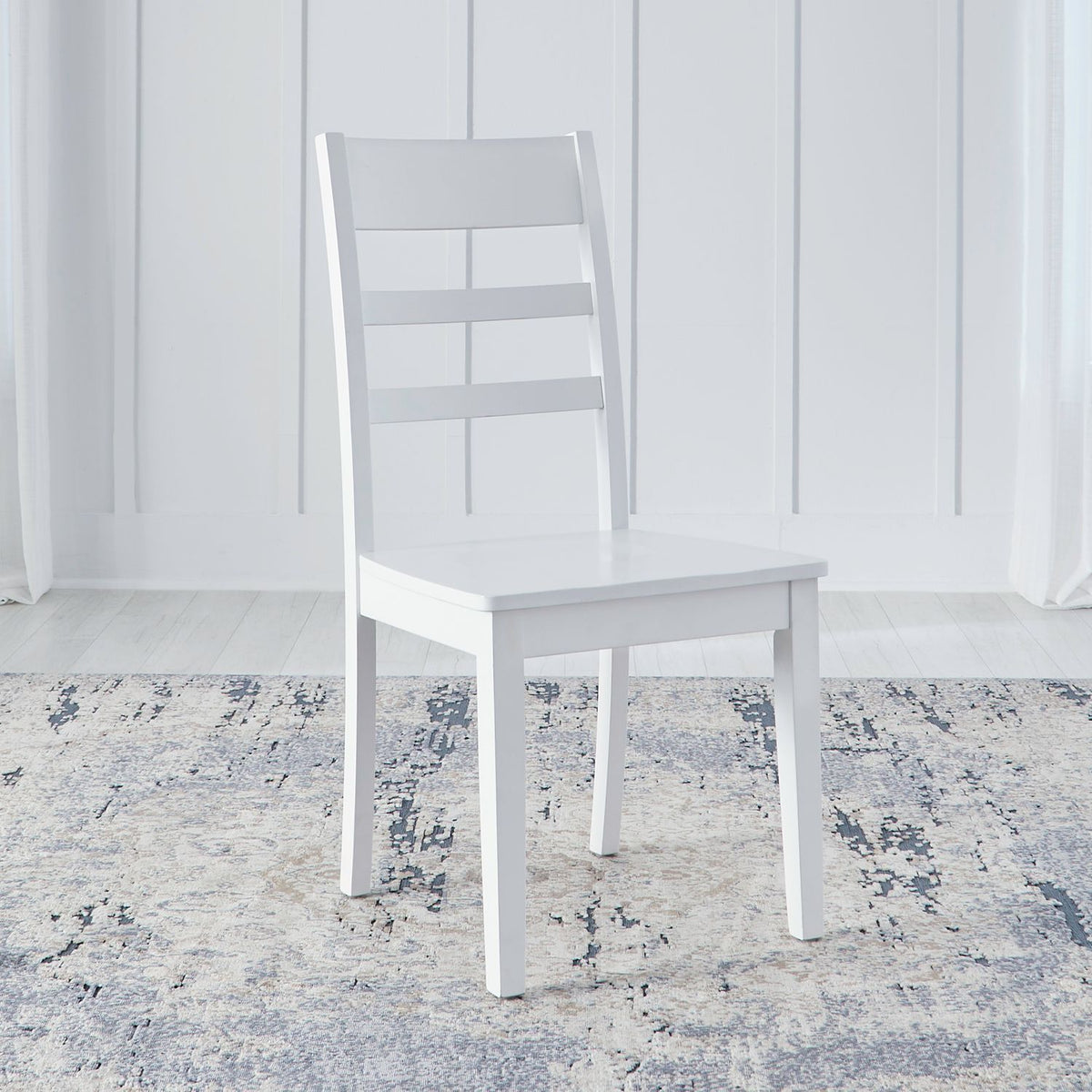 Landale - Ladderback Side Chair - Chestnut & White