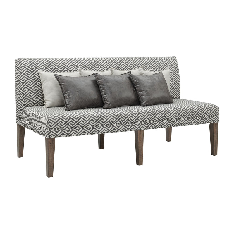 Gramercy - Upholstered Dining Settee - Dark Brown