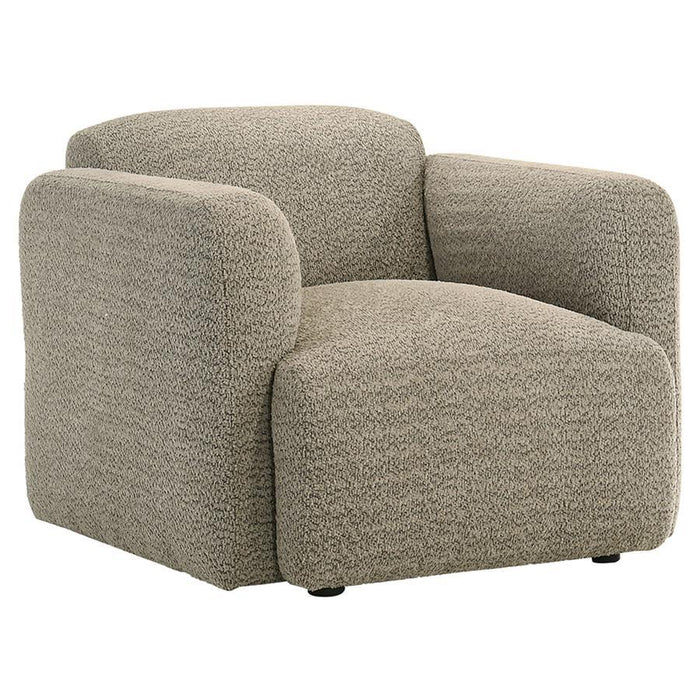 Dorset - Fabric Upholstered Round Track Arm Accent Chair