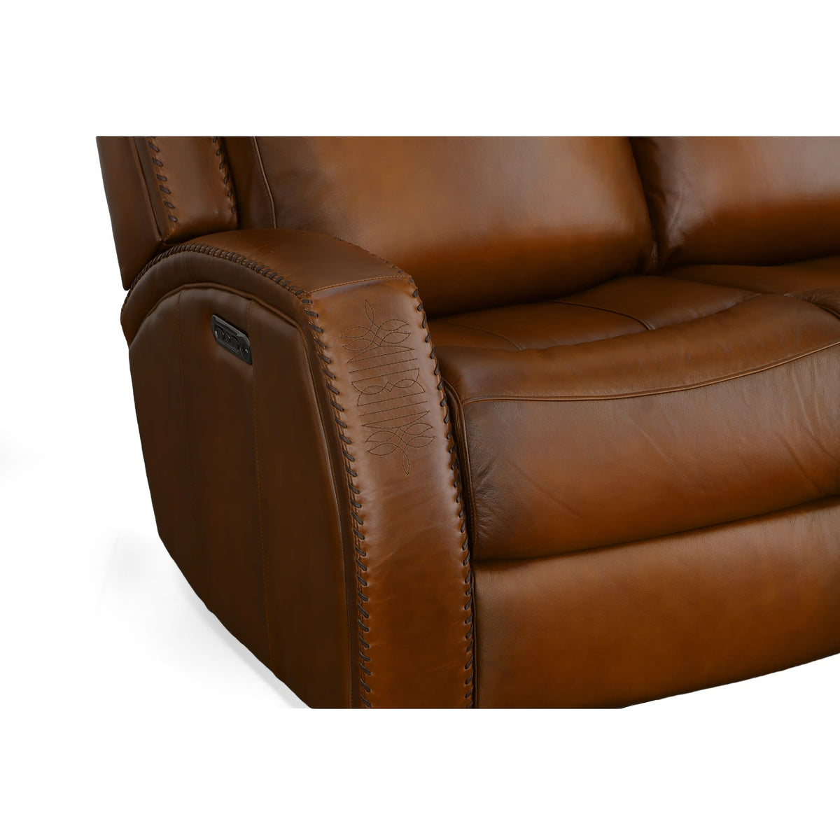 Flexsteel Mustang Power Sofa with Power Headrest