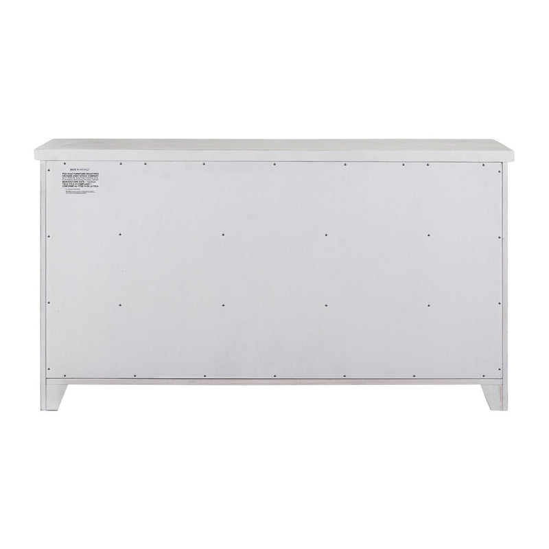 Backroads - 7 Drawer Dresser - Weathered White