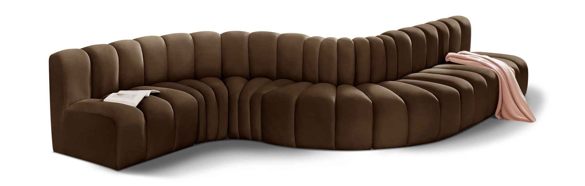 Arc - Velvet 7 Piece Modular Sofa
