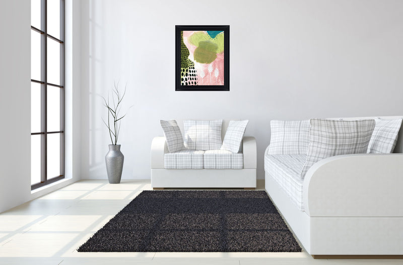 Garden Whimsy - 28" x 34" Framed Wall Art - Green