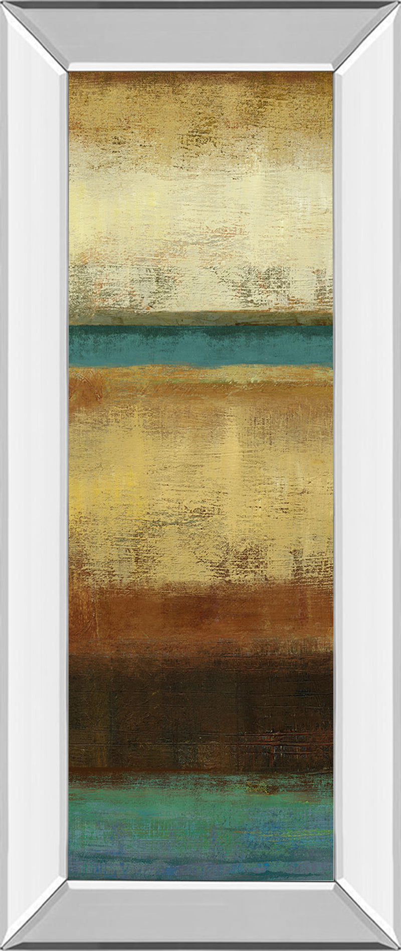 Earth By Allison Pearce - Mirrored Framed Print Wall Art - Beige