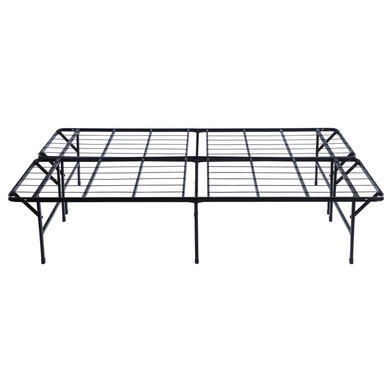 Mabel Metal Queen Mattress Support Platform Bed Black