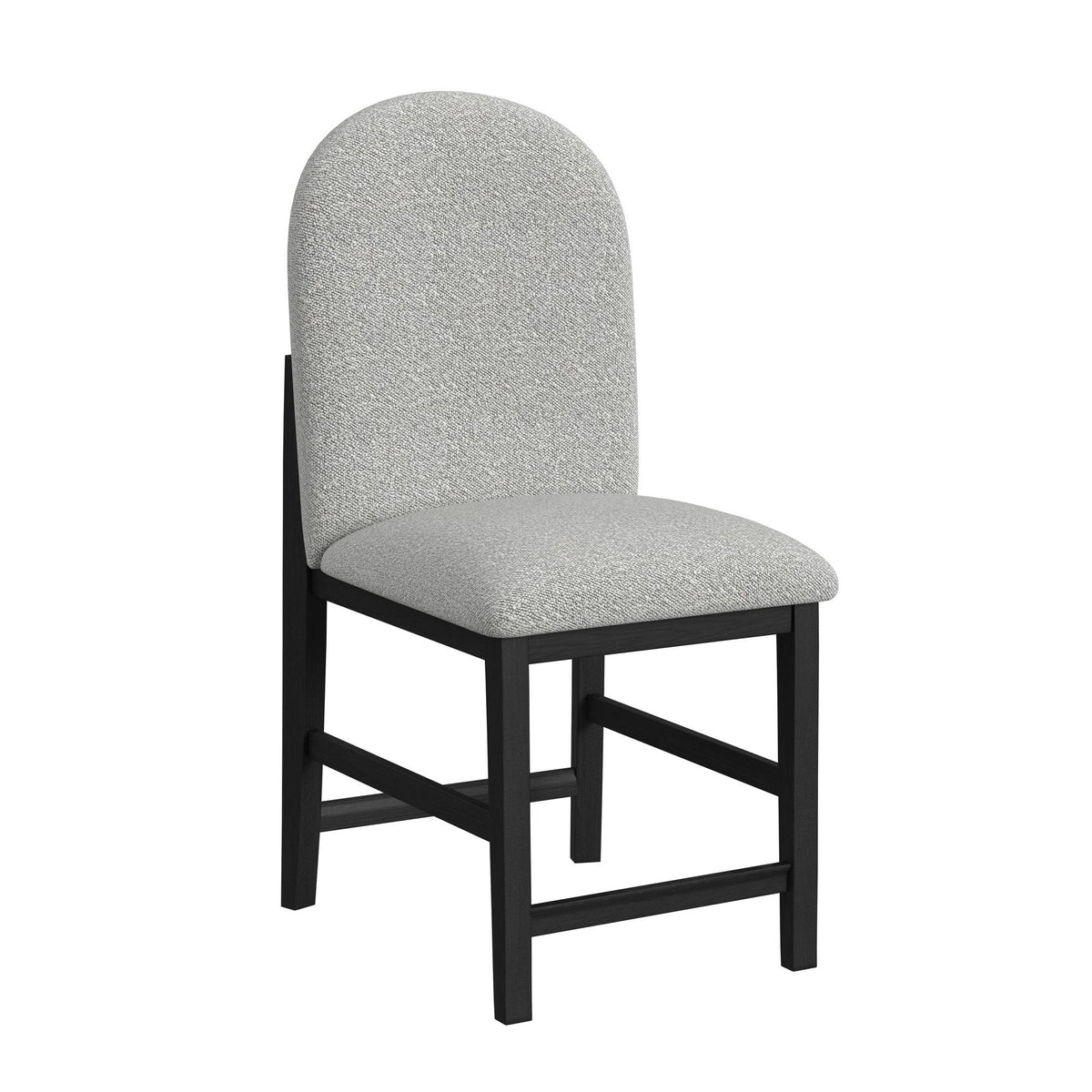 Portland - Round Back Counter Stool (Set of 2) - Black / Gray