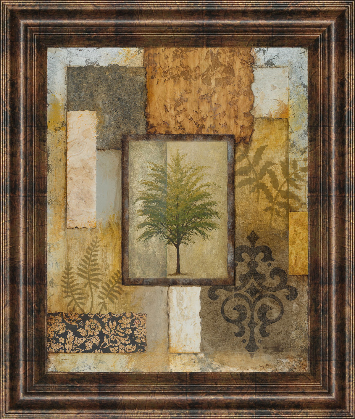 Tree Patch - Framed Print Wall Art - Light Brown