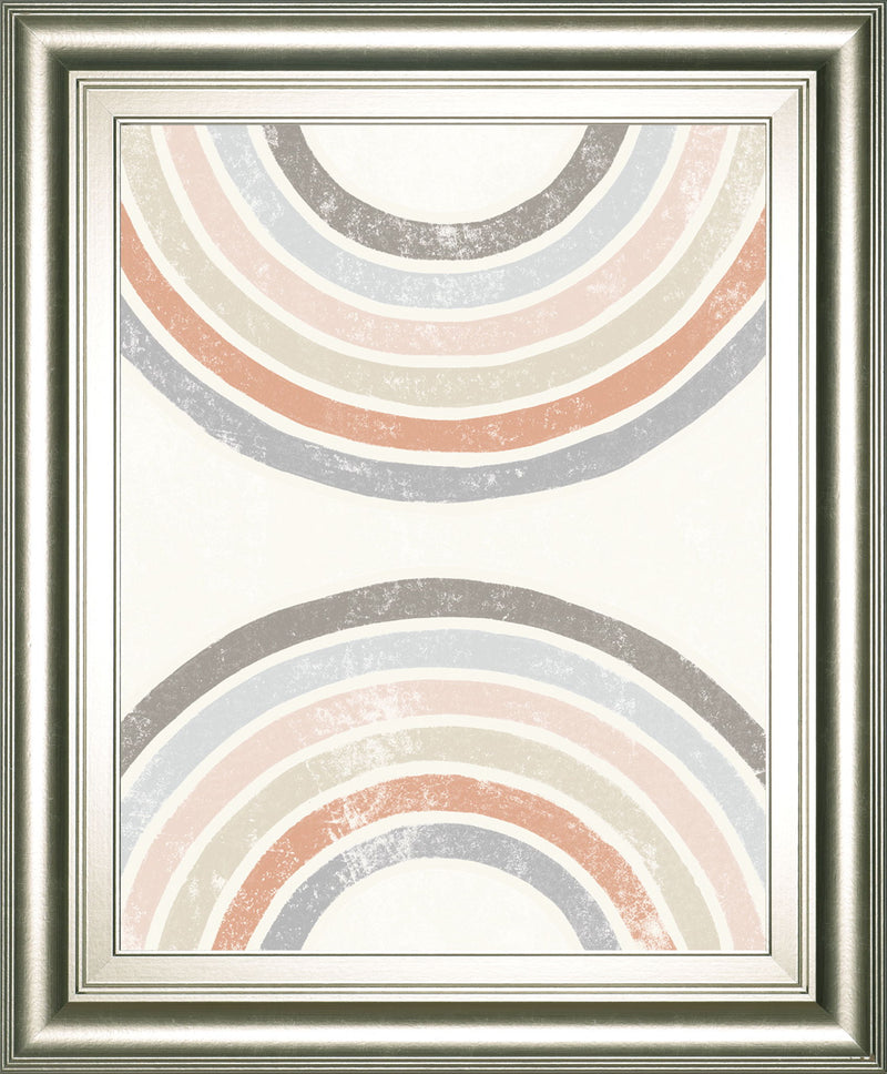Over The Rainbow I By Moira Hershey - Framed Print Wall Art - Beige