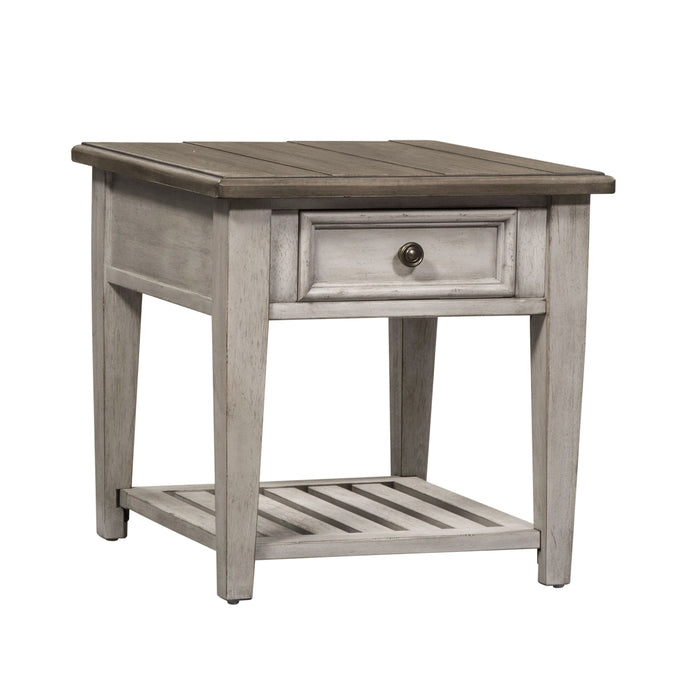 Heartland - Drawer End Table - White