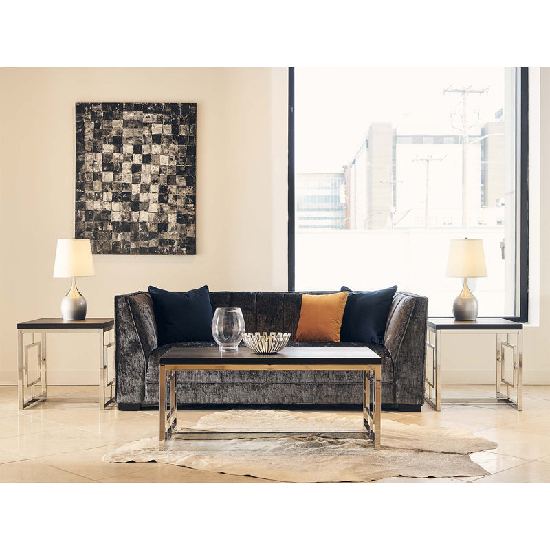 Ezra - 24" End Table - Chrome