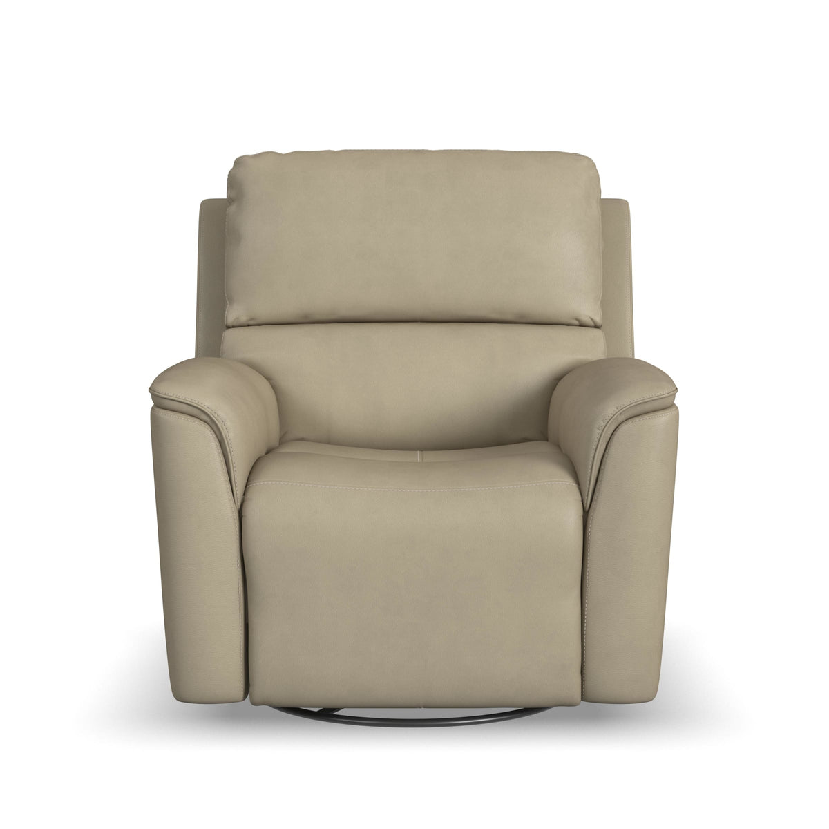 Flexsteel Henry Power Swivel Gliding Recliner with Power Headrest, Lumbar, Heat & Massage