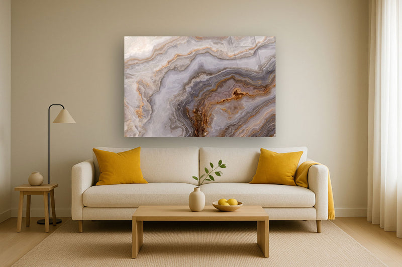 Tempered Glass With Foil - Granite 2 - Light Brown