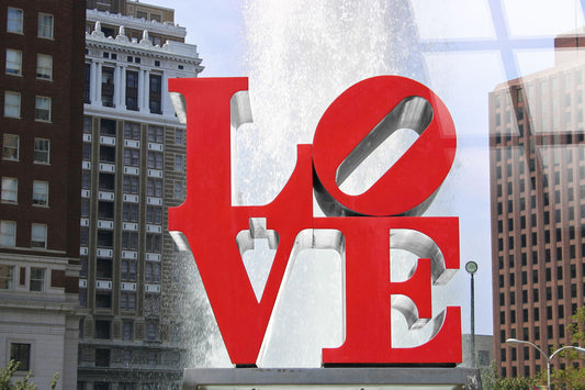 "Urban Affection" Tempered Glass - Red / Gray