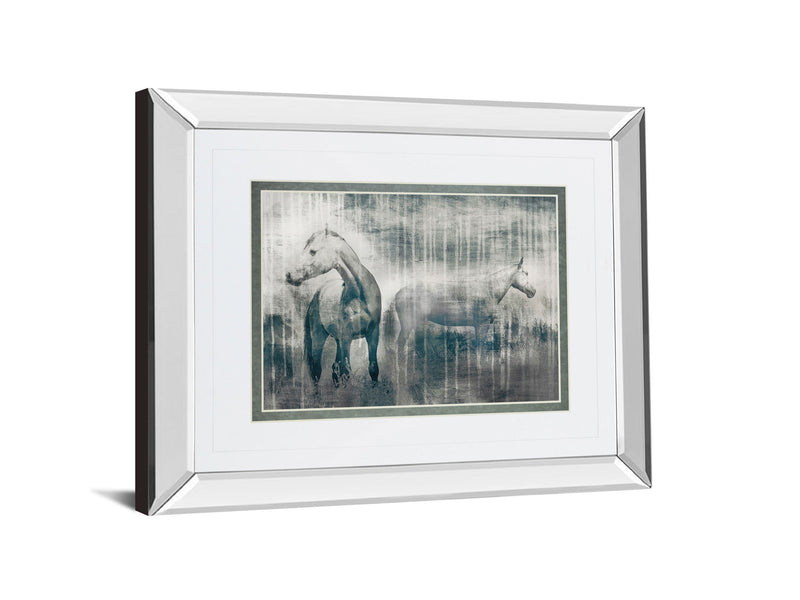Grey Serenade By Edward Selkirk - Mirror Framed Print Wall Art - Dark Gray