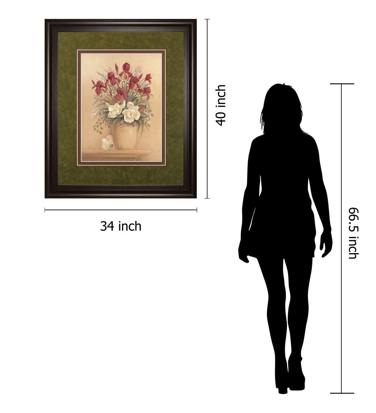 Classic Petal I By Gloria Eriksen - Framed Print Wall Art - Beige