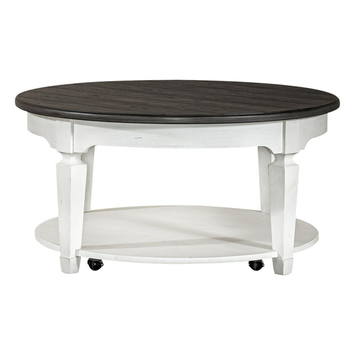 Allyson Park - Round Cocktail Table - White