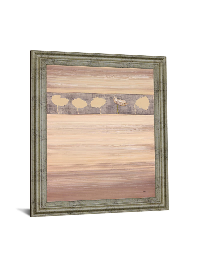 Desert Blossom - 28" x 34" Framed Wall Art - Beige