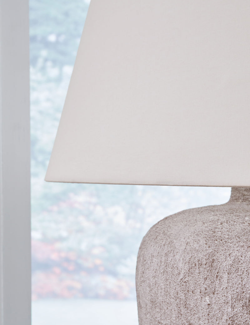 Danry - Metal Table Lamp - Distressed Cream