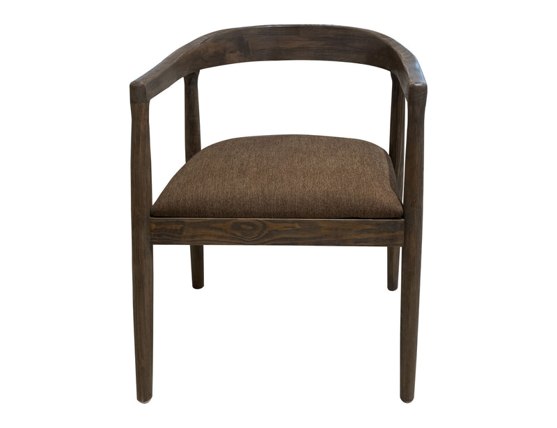 Natural Teca - Wooden Armchair - Quartersawn Oak / Marooned Brown