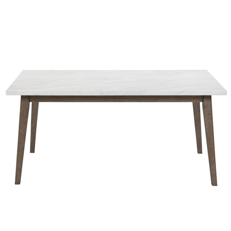 Edison - Rectangular Leg Table With Faux Marble Top - Brownstone