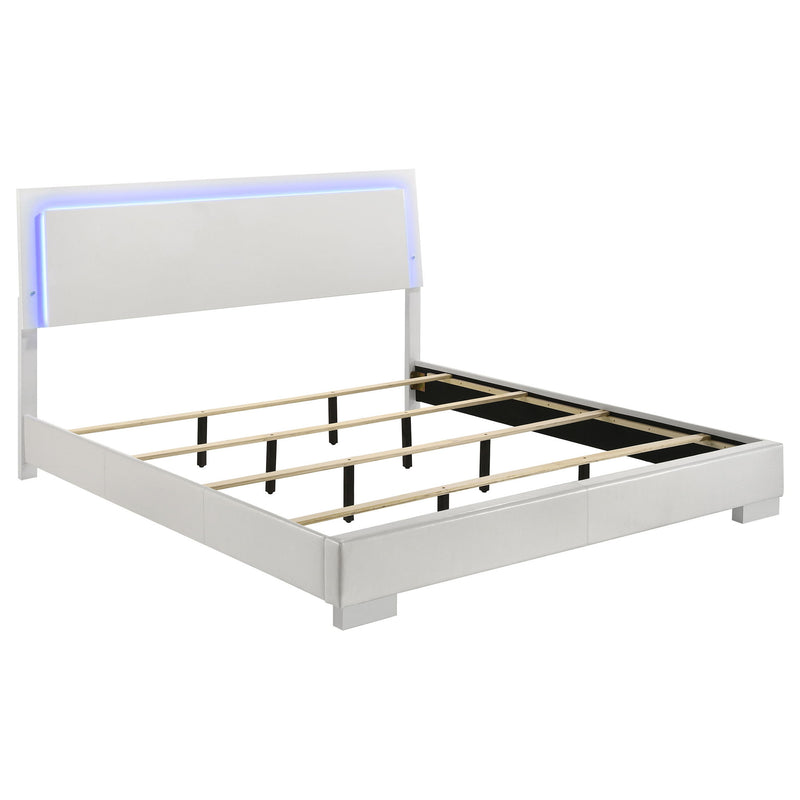Felicity 5-piece California King Bedroom Set White Gloss