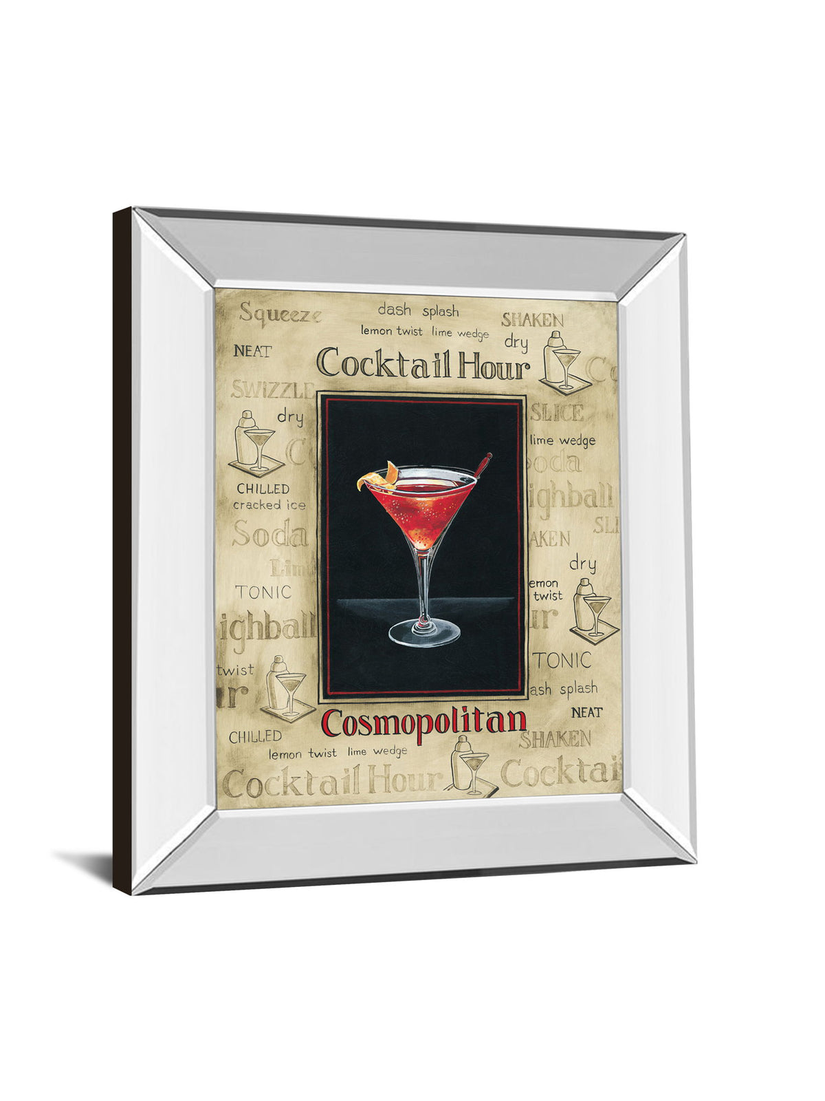 Cosmopolitan By Gregory Gorham - Mirror Framed Print Wall Art - Beige