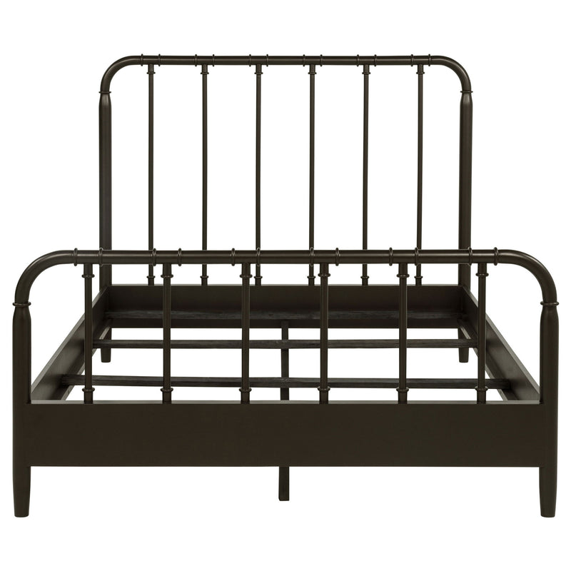 Rocco All Wood Water Pipe Open Frame Full Bed Dark Bronze