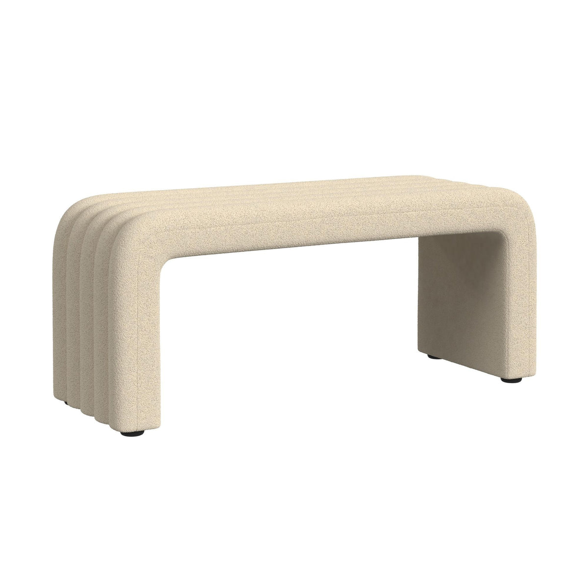 Seqouia - Bench With 2 Stools - Cream