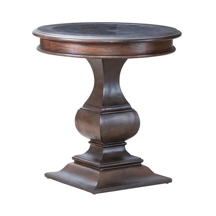 Provence Park - Round End Table - Brown