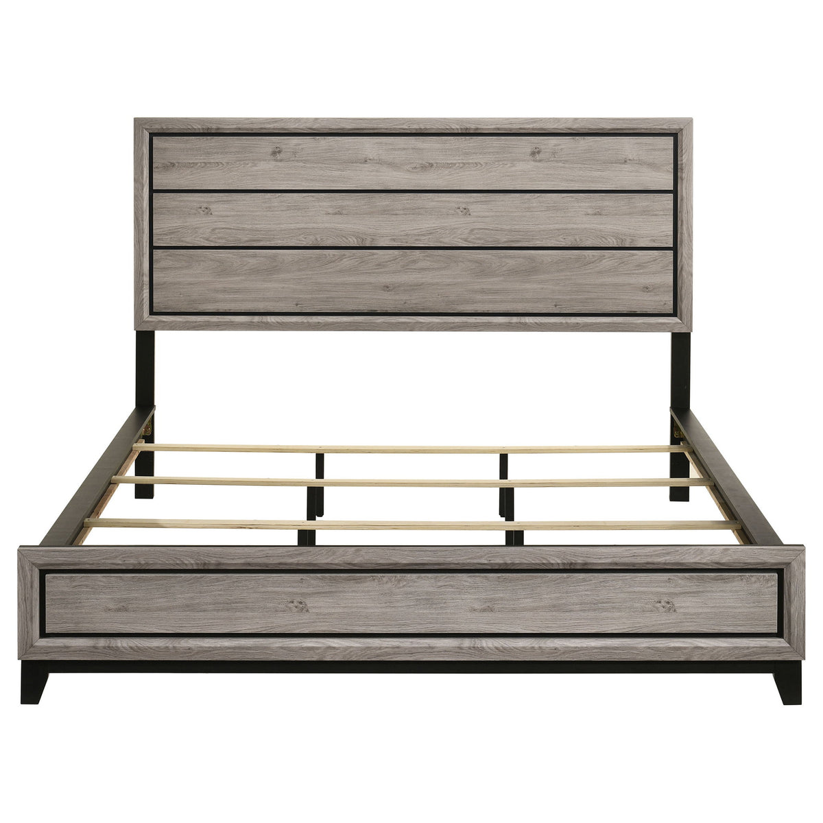 Watson Wood California King Panel Bed Light Taupe