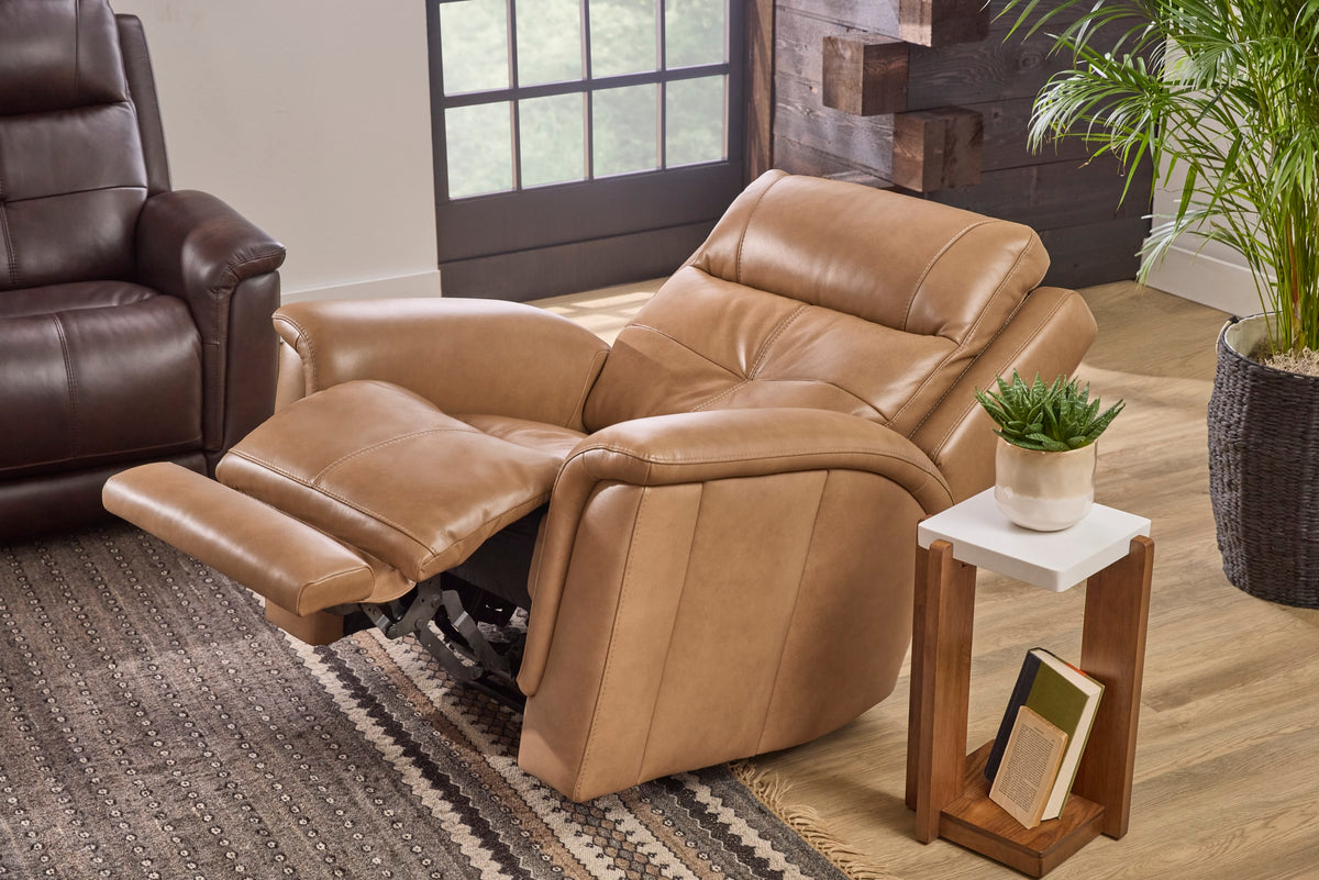Flexsteel Ranger Power Recliner with Power Headrest, Lumbar, Heat & Massage