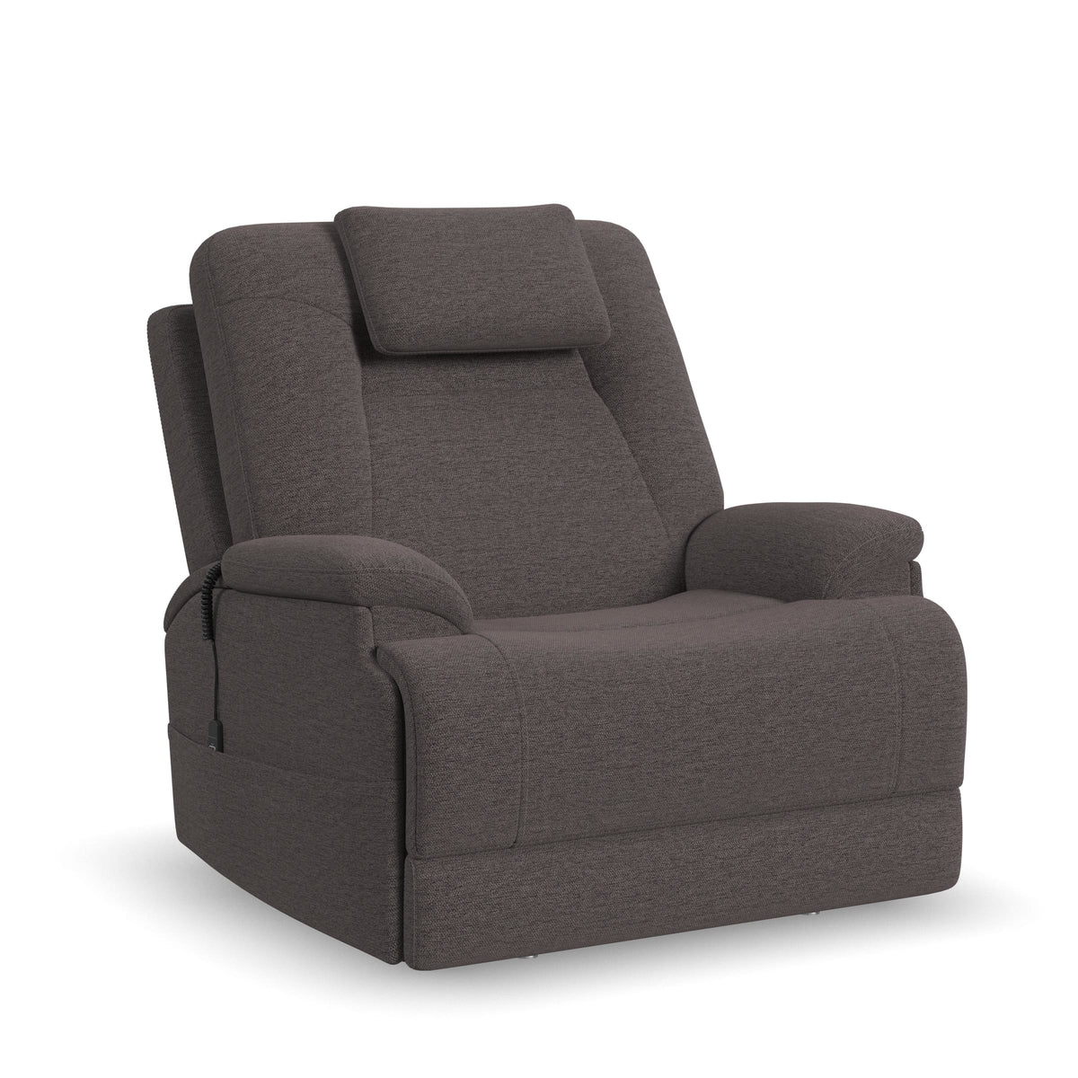 Flexsteel Zecliner Model 4+ Power Lift Recliner with Power Headrest & Lumbar, Heat & Massage
