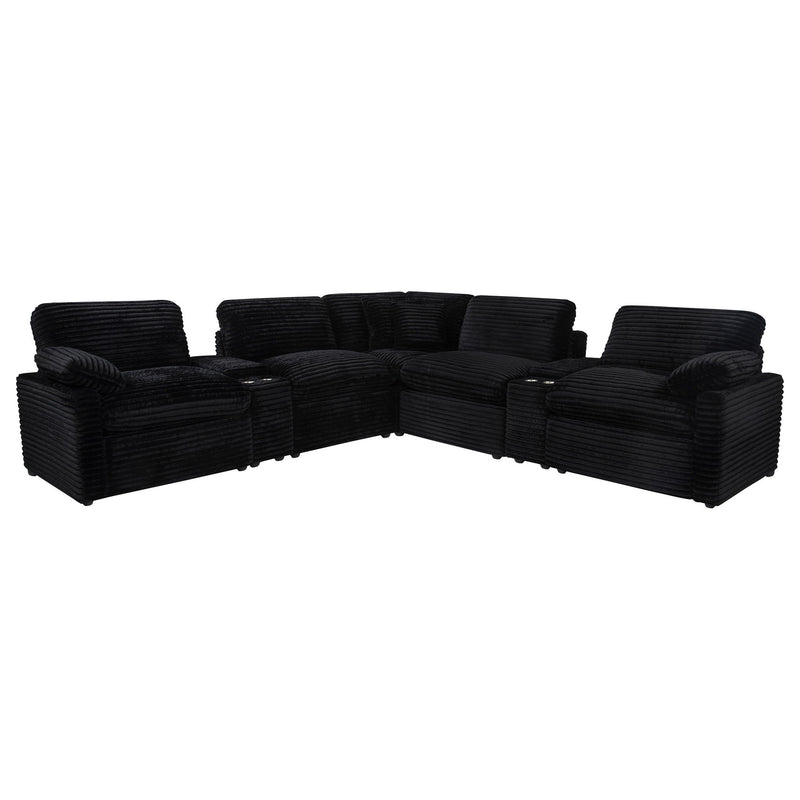 Collins 7-piece Modular Power Reclining Sectional Black