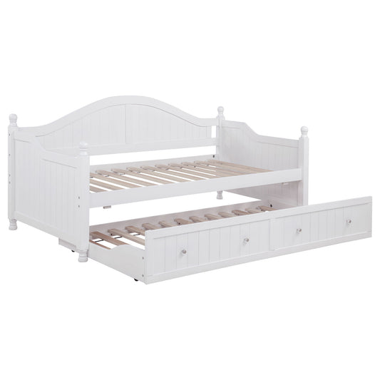 Julie Ann Wood Twin Daybed with Trundle White