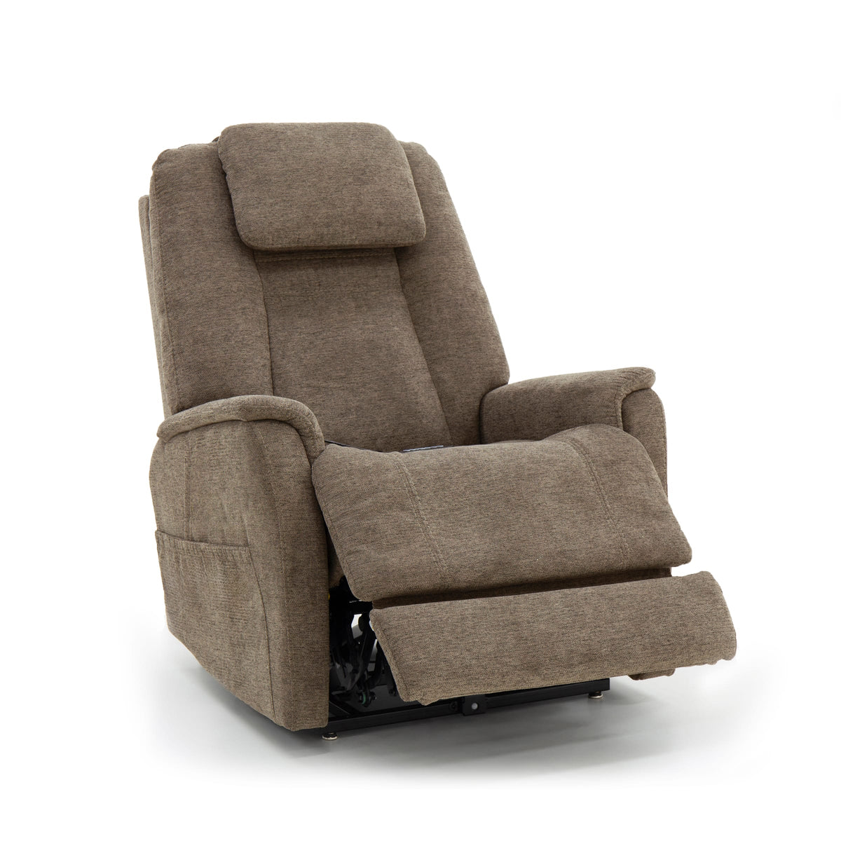 Flexsteel Zecliner Model 3+ Power Rocking Sleep Recliner with Power Headrest, Lumbar, Heat & Massage