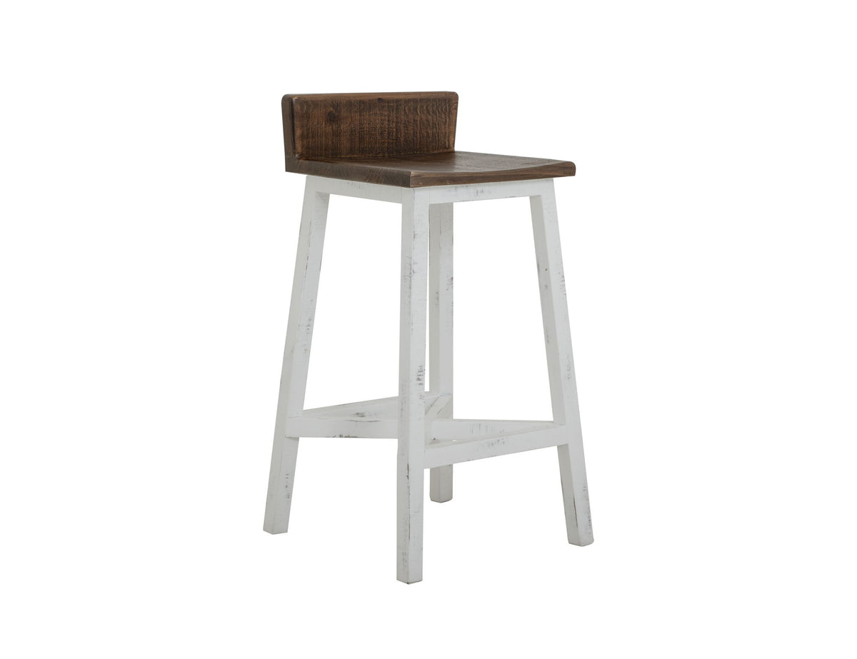 Pueblo - Wooden Seat & Base Stool (Set of 2)